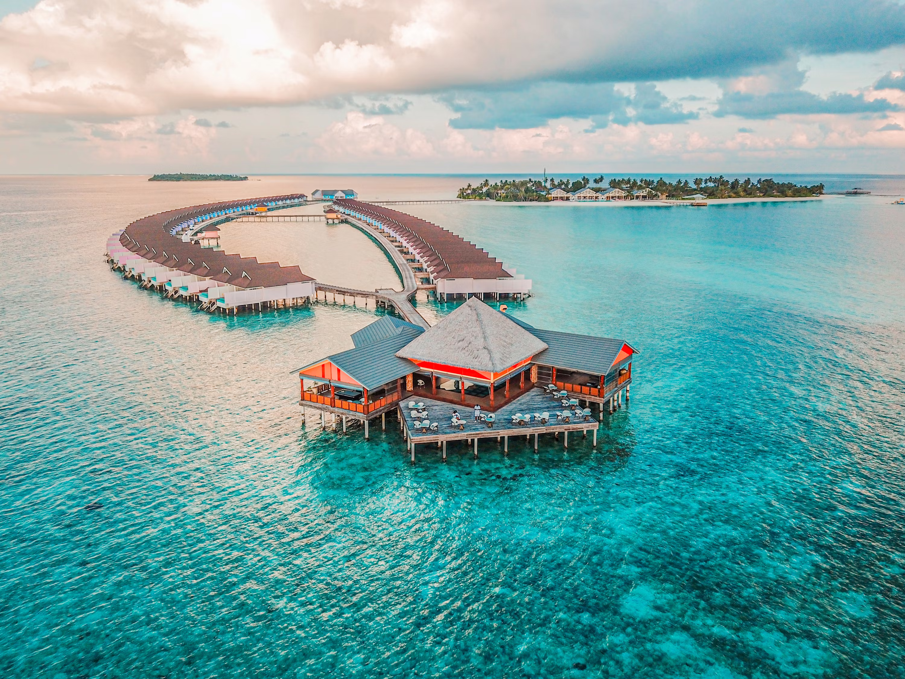Maldives overwater villas